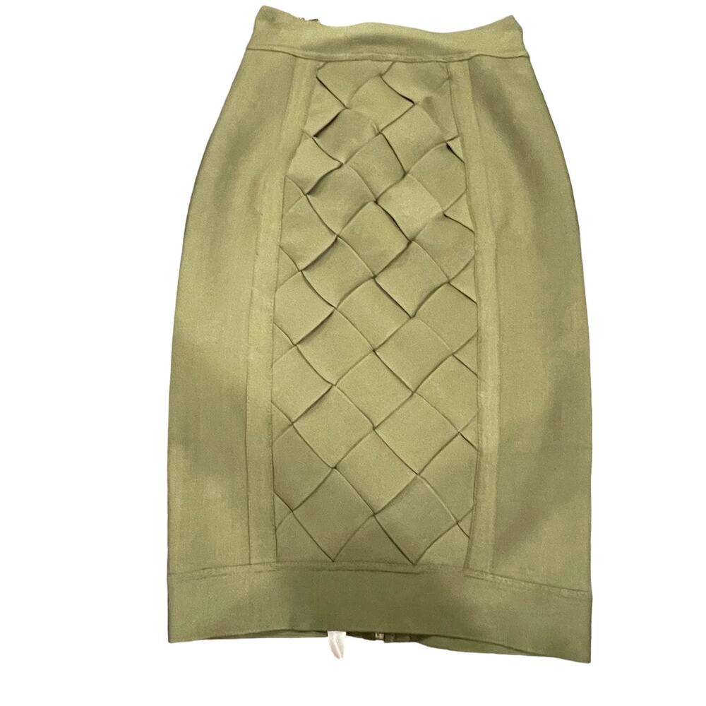 House of CB Olive Pencil Skirt - Picture 2 of 6